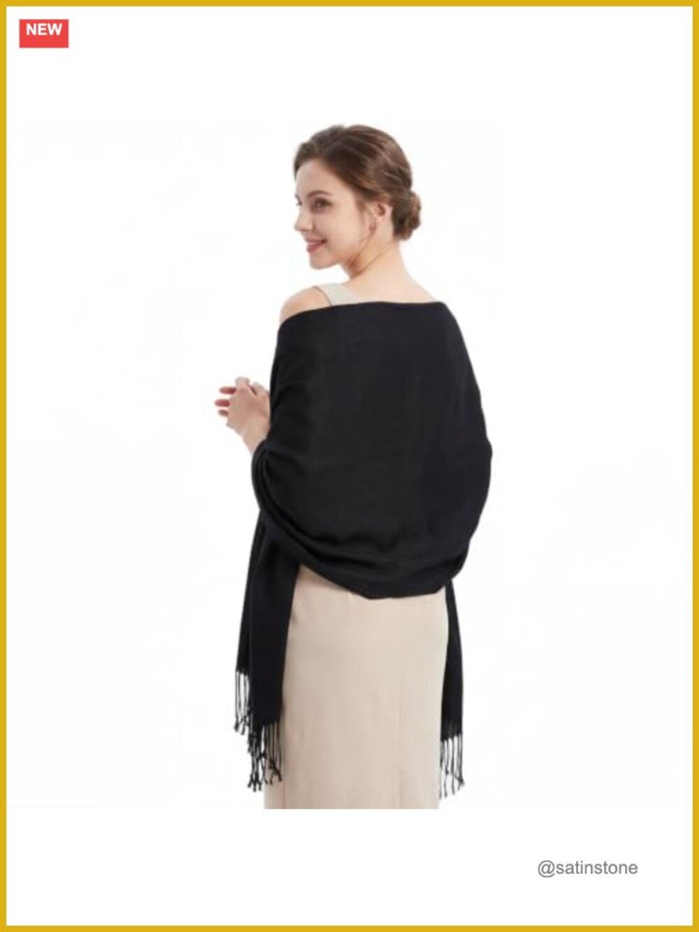 Women's Pashmina Shawl Wrap Large Soft Evening Dress Bridesmaid Wedding Scarf
